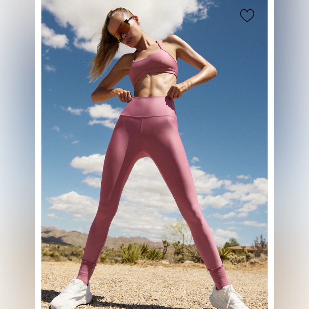 ALO YOGA 7/8 HIGH-WAIST AIRLIFT LEGGING-MEDIUM BNWT PINK WILD ROSE